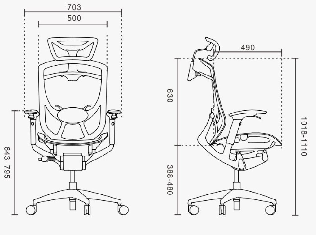 GTCHAIR IFIT 11-E IRODASZÉK