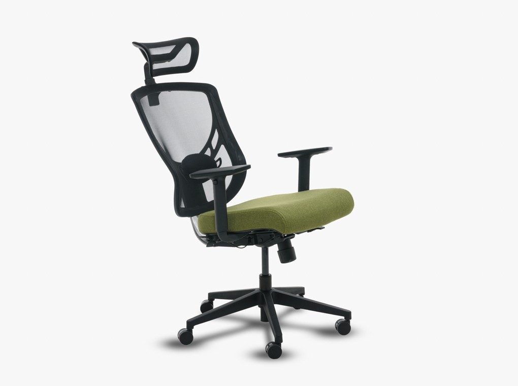 GTCHAIR IVINO FEKETE-ZÖLD IRODASZÉK