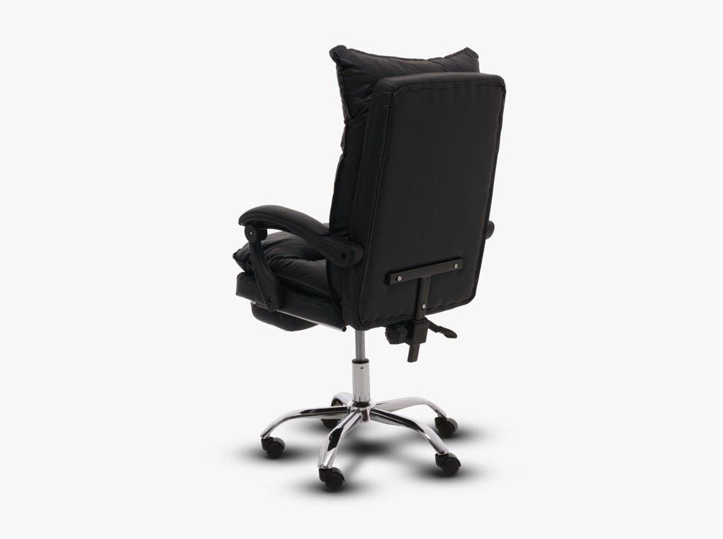 Irodaszék Jack 104 fekete textilbőr + lábtartó