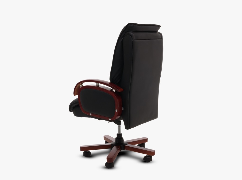 Irodaszék Jack 108 fekete textilbőr + fa