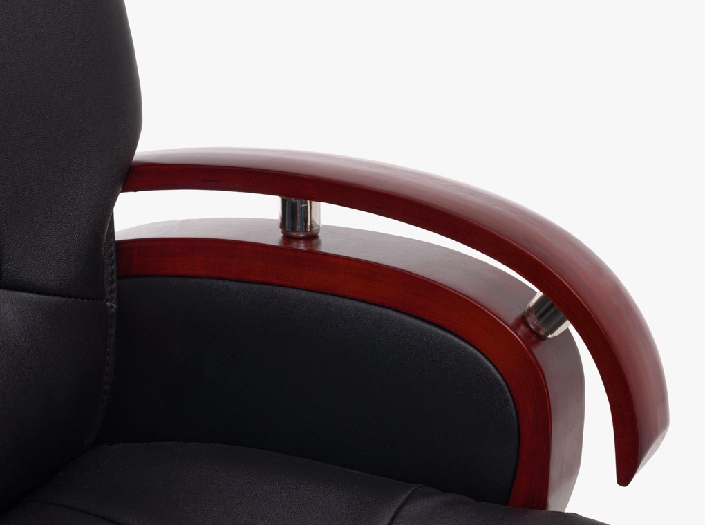 Irodaszék Jack 108 fekete textilbőr + fa