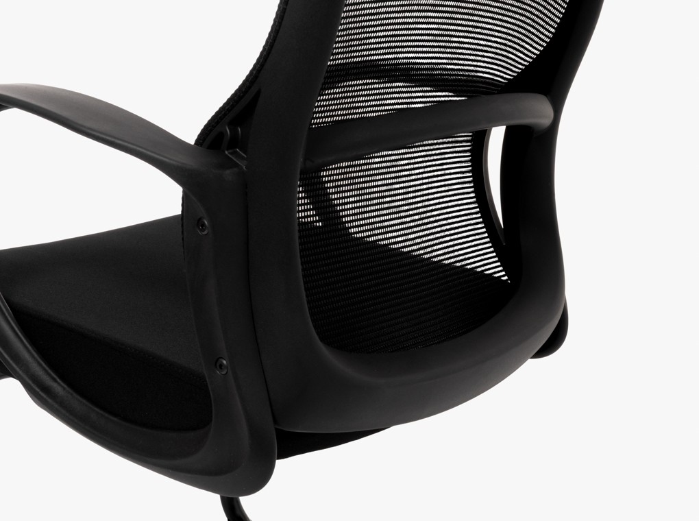 WINNIPEG D4003 FEKETE MESH TÁRGYALÓSZÉK 