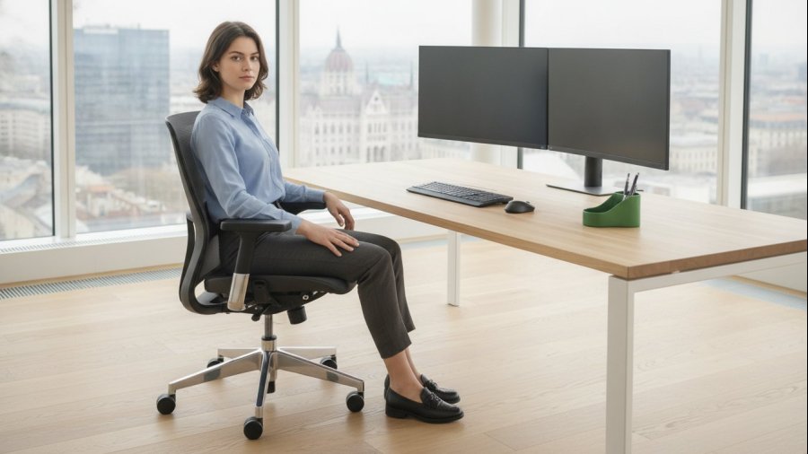 Irodaszék magasságállítás beállítása: A helyes ergonómia teljes útmutatója 2026